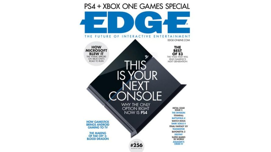Le magazine EDGE prend parti pour la PS4
