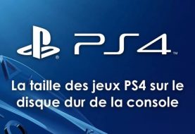 PS4 : La taille des jeux du lancement