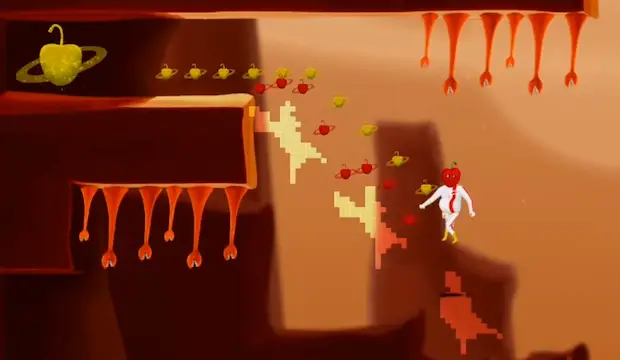 Commander Cherry’s Puzzled Journey : un drôle de jeu d’action, plateforme… et Yoga !