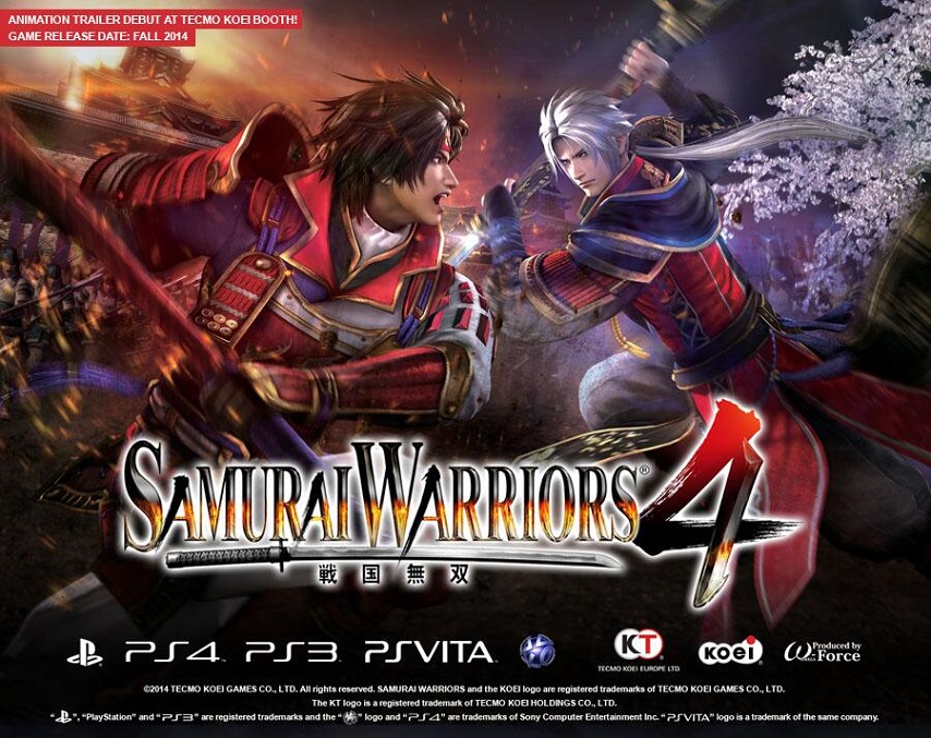 Samurai Warriors 4 : le trailer de lancement
