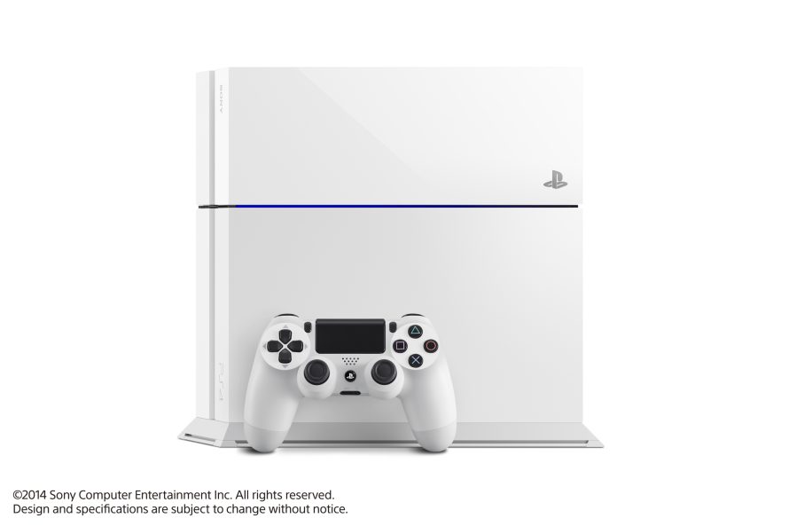 La Playstation 4 et la Dualshock 4 Glacier White en images