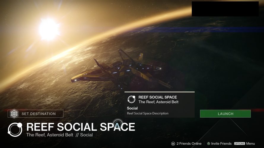 Destiny : un nouvel espace social dans Le Récif