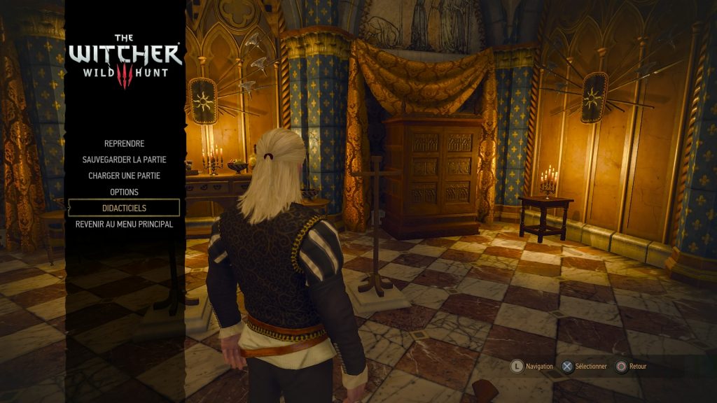 The Witcher 3 Menu principal