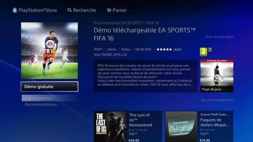 La démo de FIFA 16 est disponible : tous les détails