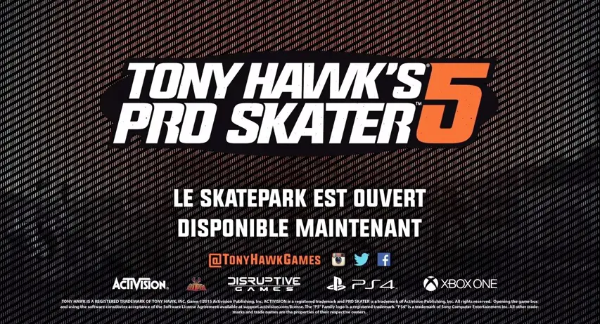 Tony Hawk’s Pro Skater 5 : Le trailer de lancement
