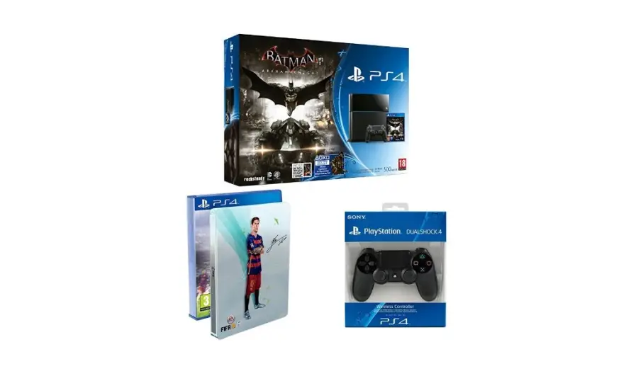 [Bon Plan] PS4 500 Go + Batman Arkham Knight + FIFA 16 + 2ème DualShock 4 à 399€