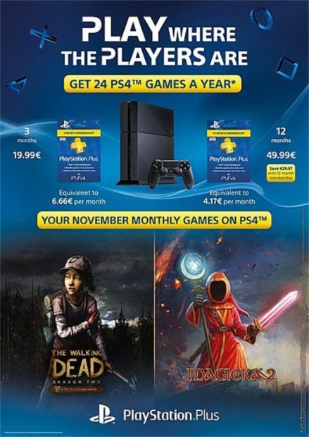 PS+ PS4 novembre