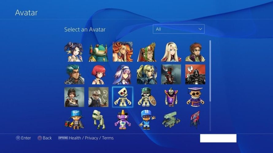 L’achat des avatars PSN disponible depuis la PS4