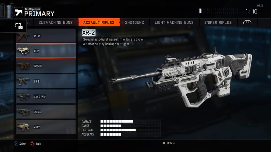 Les armes et accessoires de Call of Duty: Black Ops 3