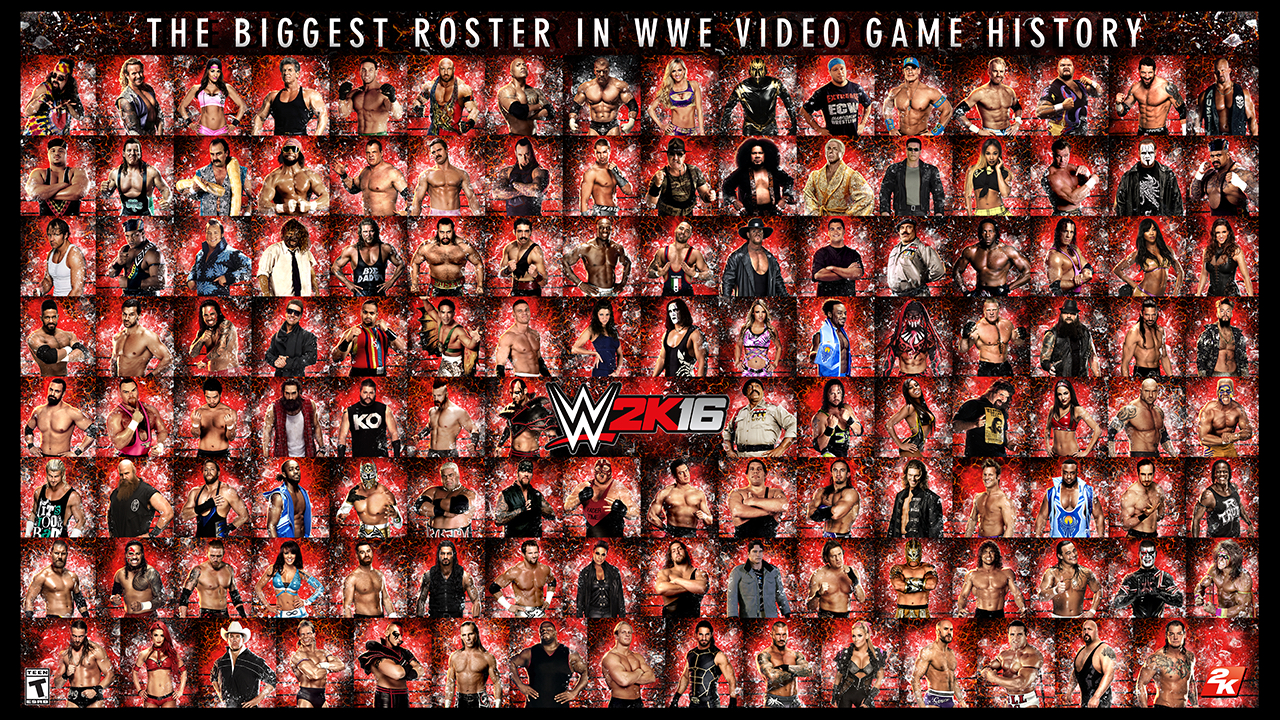 roster wwe2k16