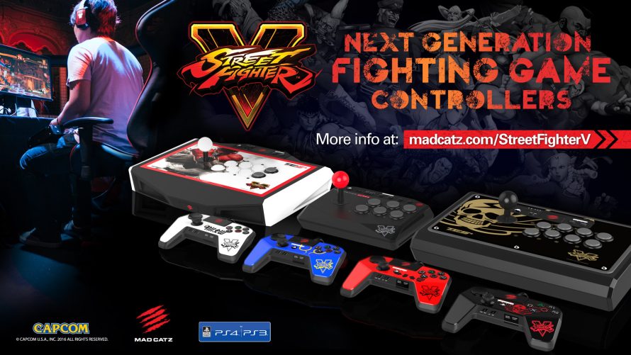 Street Fighter 5 : Mad Catz dévoile ses sticks et pads PS4