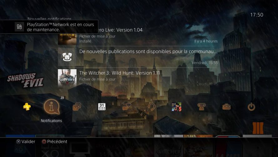 PSN : Maintenance et problèmes de connexion