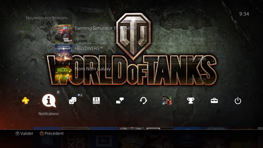 PS4 : Les thèmes World of Tanks et Farming Simulator 15 gratuits