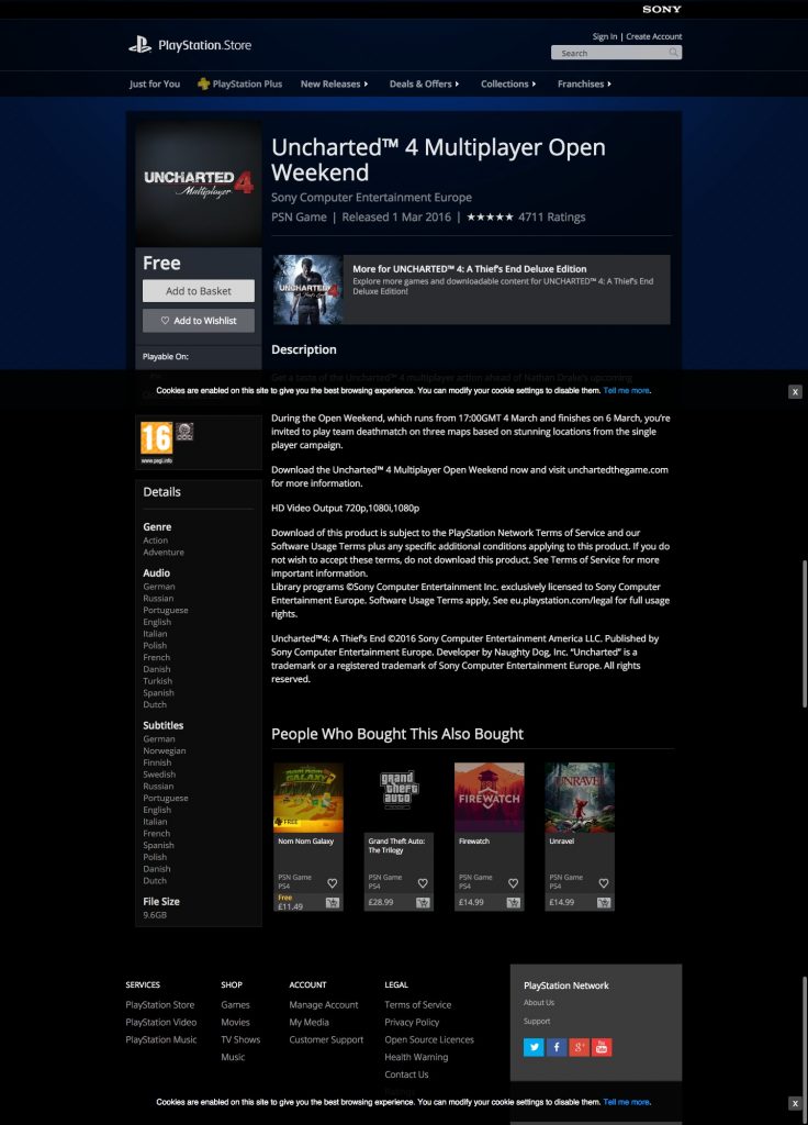 Uncharted™ 4 Multiplayer Open Weekend on PS4 PlayStation®Store UK