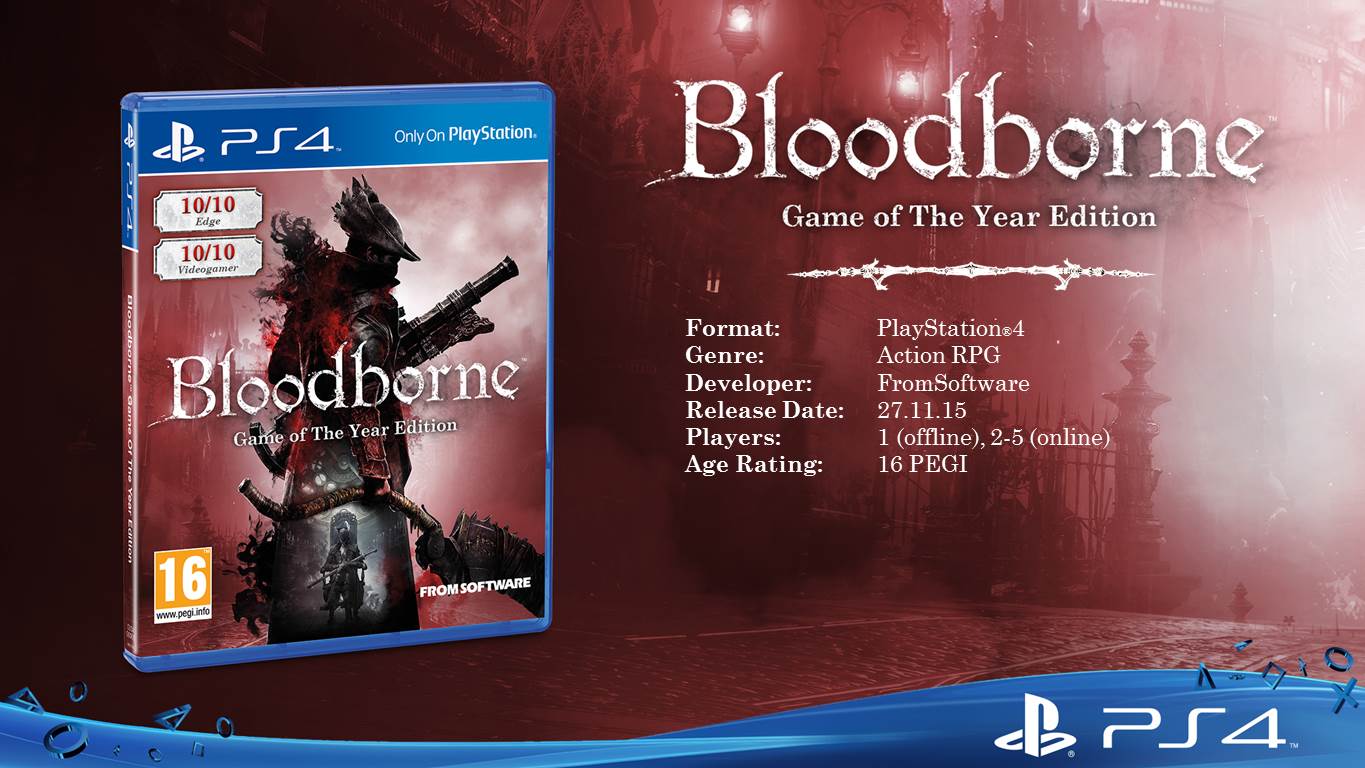 Playstation игры месяца. Bloodborne ps4. Bloodborne ps4 диск. Bloodborne GOTY ps4. Бладборн игра на пс4.