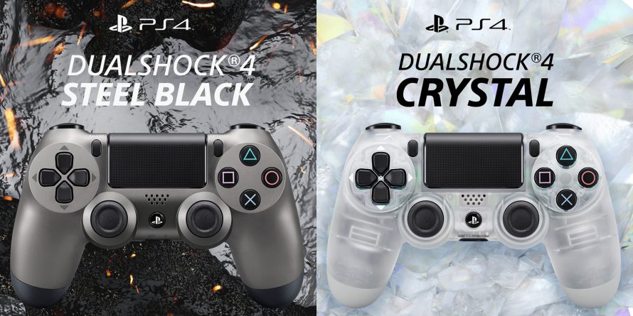 Des DualShock 4 Crystal et Steel Black en juillet