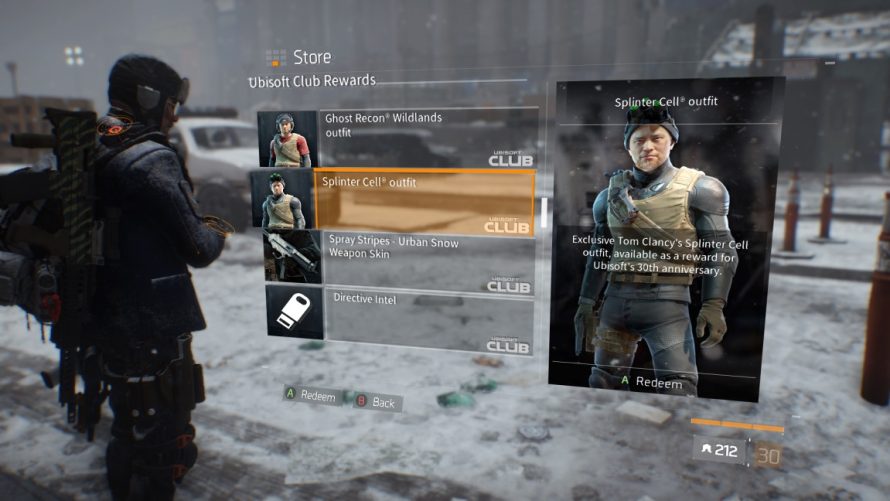 The Division : Des skins Splinter Cell, Ghost Recon et Rainbow Six gratuits