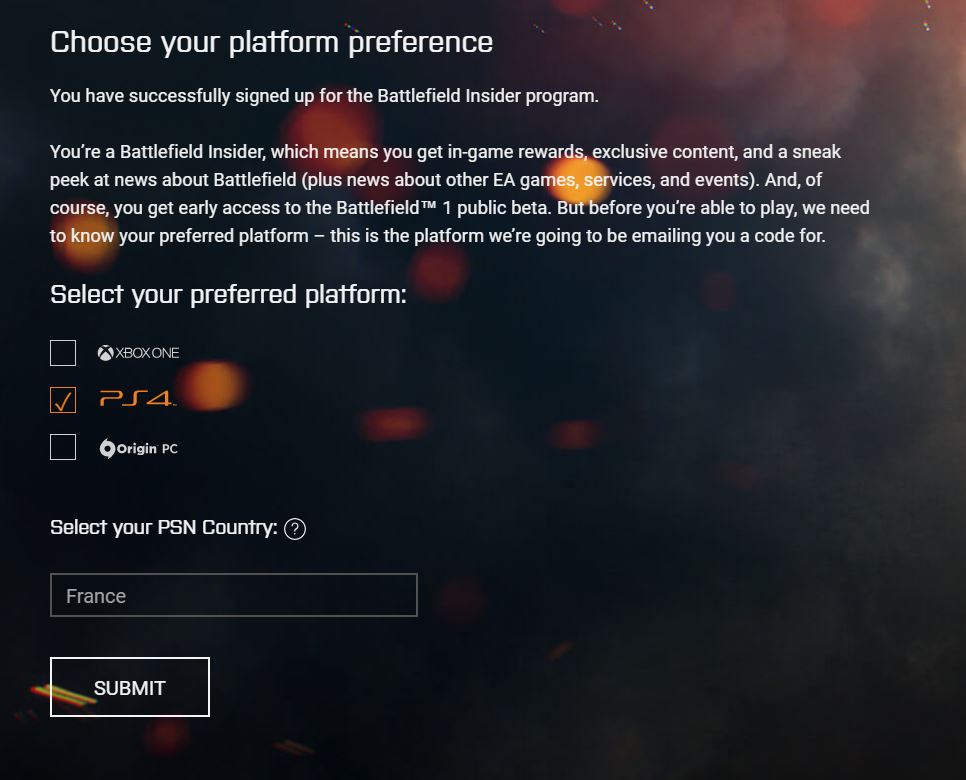 Battlefield Insider program