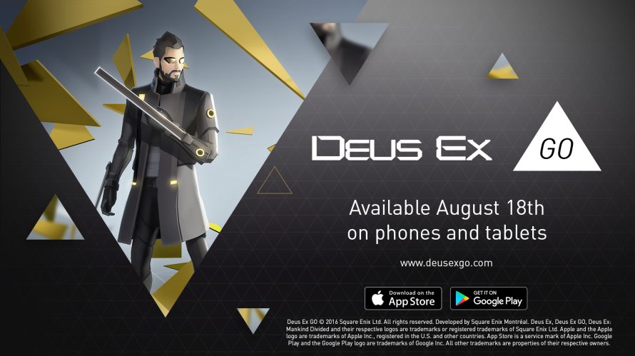 Une date de sortie pour Deus Ex Go sur Android et iOS