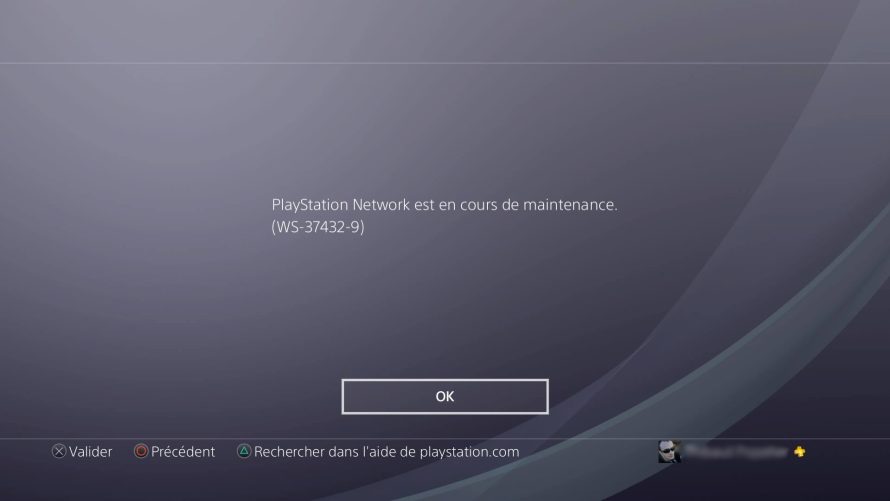 Une maintenance et des problèmes de connexion au PSN