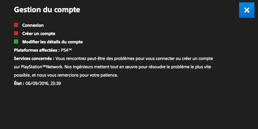 PSN Down septembre 2016 2
