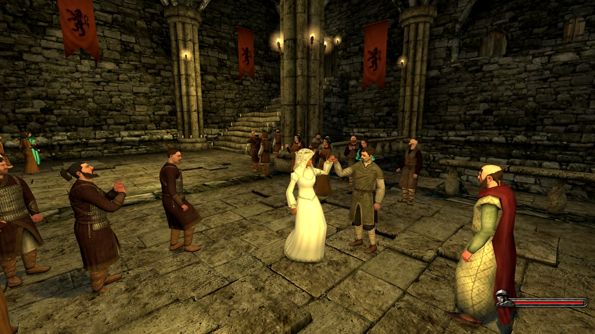 Le jeu propose quelques interactions sociales, dont la possibilité de se marier