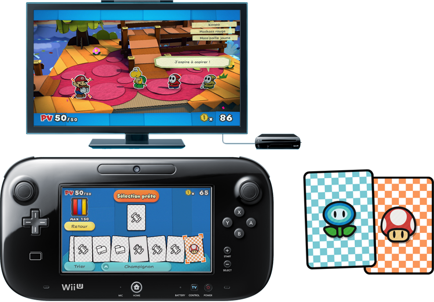 Paper Mario Gamepad jouabilité