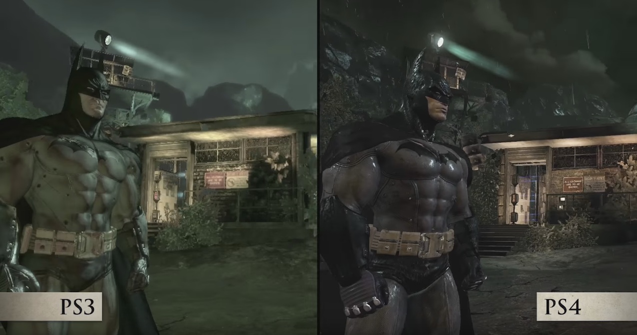 comparaison graphique Batman PS4