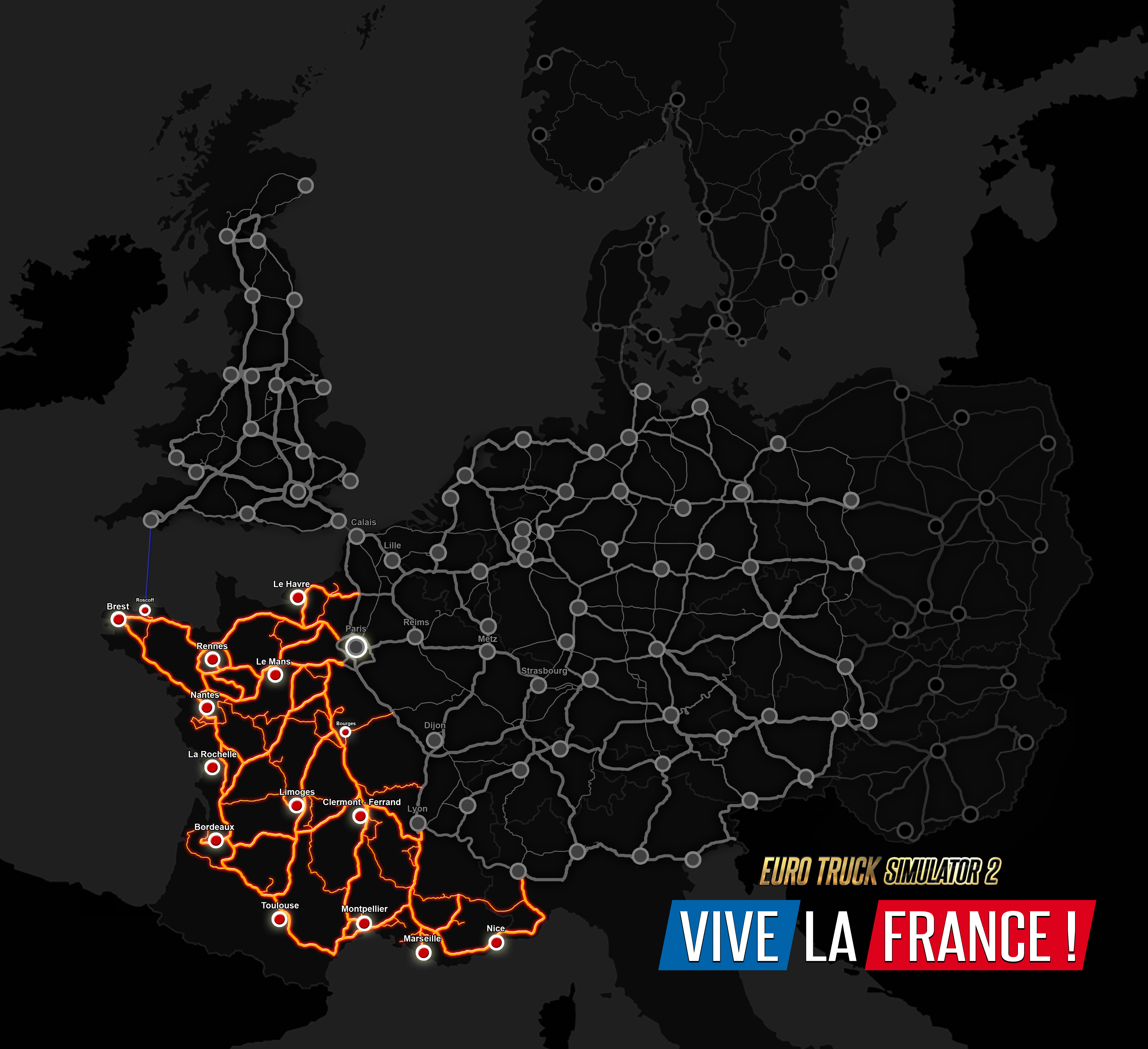 TEST  Euro Truck Simulator 2 : Vive la France ! - JVFrance
