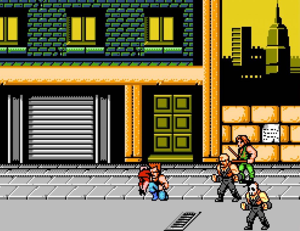 Scène d'enlèvement de la copine de Billy et / ou Jimmy dans Double Dragon 2, euh Double Dragon 4