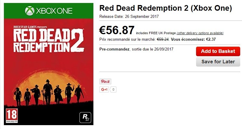 Red Dead Redemption 2 date Base