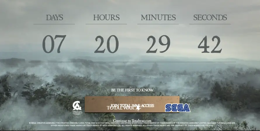 Un nouveau Total War annoncé la semaine prochaine