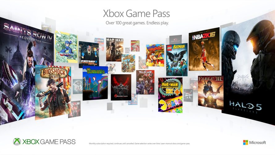 Le Xbox Game Pass lancé pour les membres Gold avec 112 jeux