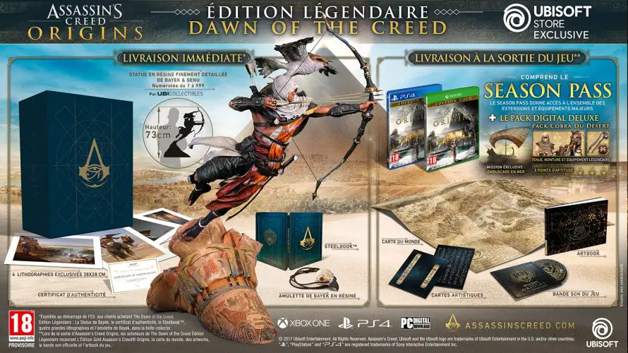 Assassin’s Creed Origins : Une édition légendaire disponible à… 800€