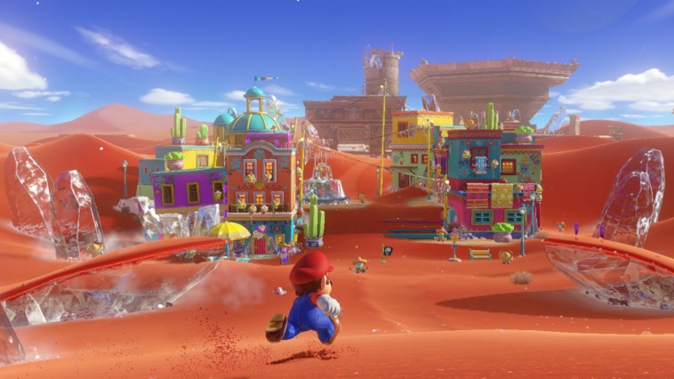 Super Mario Odyssey sand world