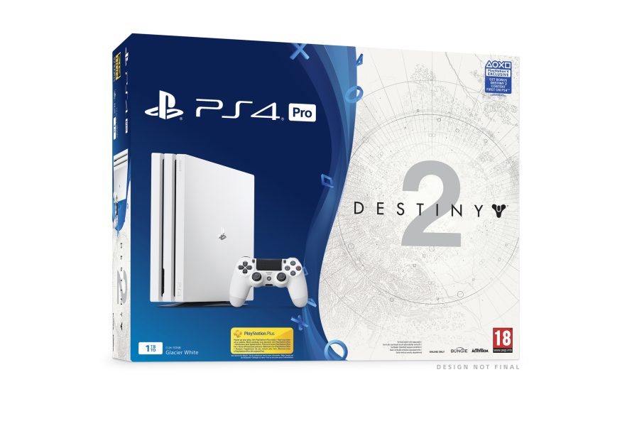 Une PS4 Pro Blanc Glacier édition limitée en bundle avec Destiny 2