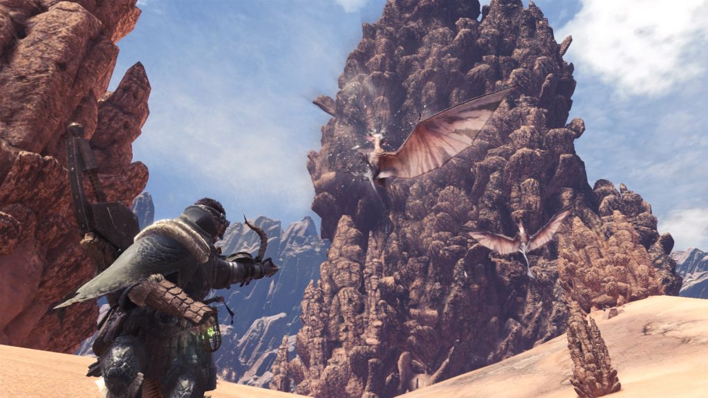 monster hunter world gameplay desert