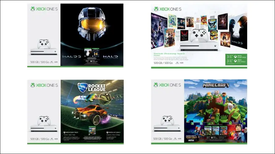 Quatre nouveaux bundles Xbox One S annoncés pour cette fin d’année