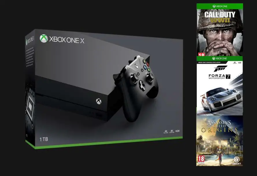 Bon Plan : Un jeu au choix offert avec la Xbox One X