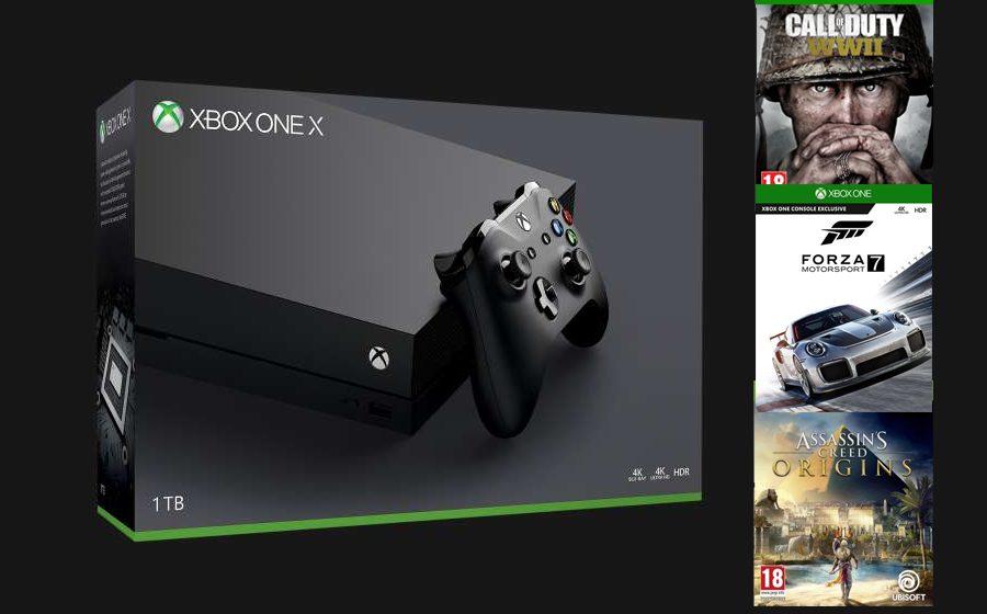 Bon Plan : Un jeu au choix offert avec la Xbox One X