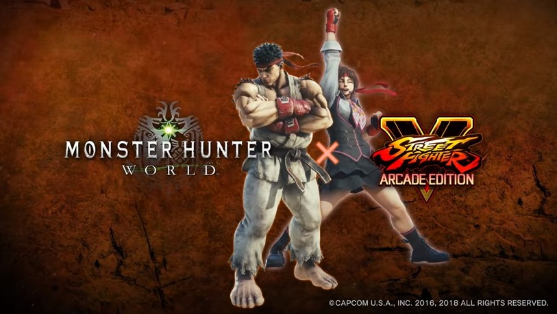 Ryu et Sakura de Street Fighter s’invitent dans Monster Hunter World