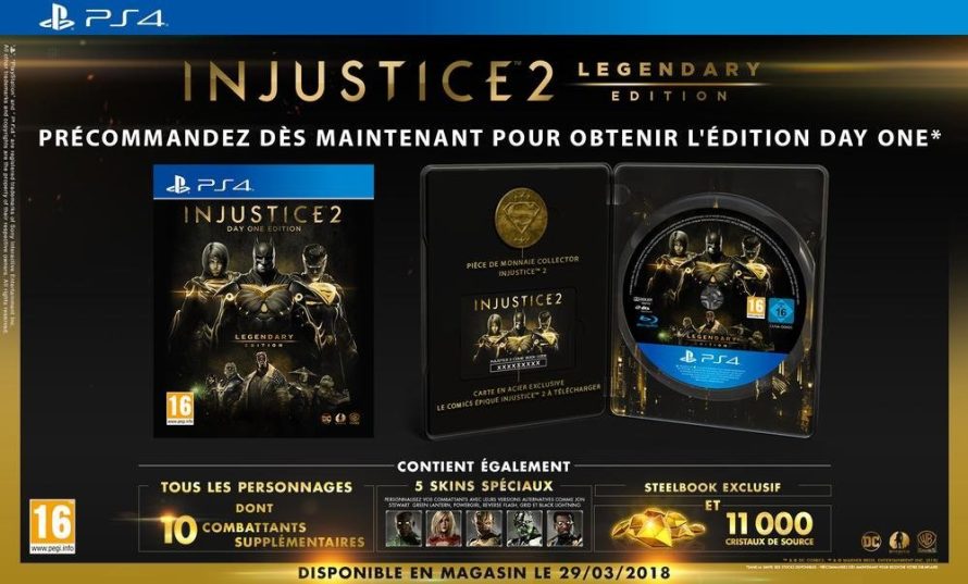 Injustice 2 : l’édition complète Legendary est disponible