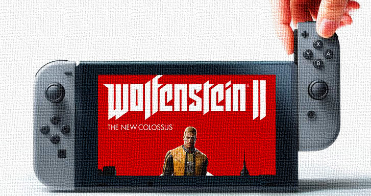 Du gameplay pour la version Nintendo Switch de Wolfenstein II: The New Colossus