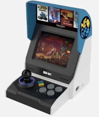 La Neo-Geo Mini, largement inspirée des bornes d'arcade de SNK
