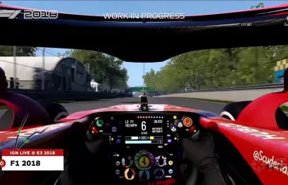F1 2018 : Il sera possible de désactiver la barre centrale du halo en vue cockpit