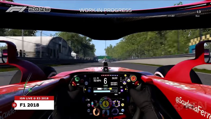 F1 2018 : Il sera possible de désactiver la barre centrale du halo en vue cockpit