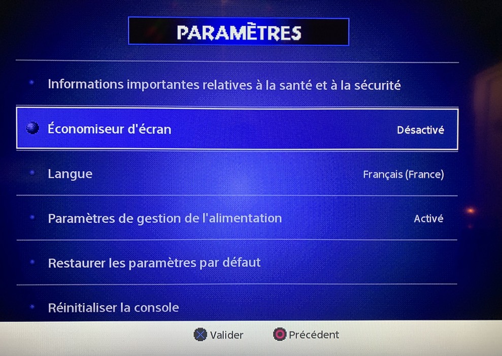 Peu de choix graphique dans les options de l'émulateur PlayStation Classic