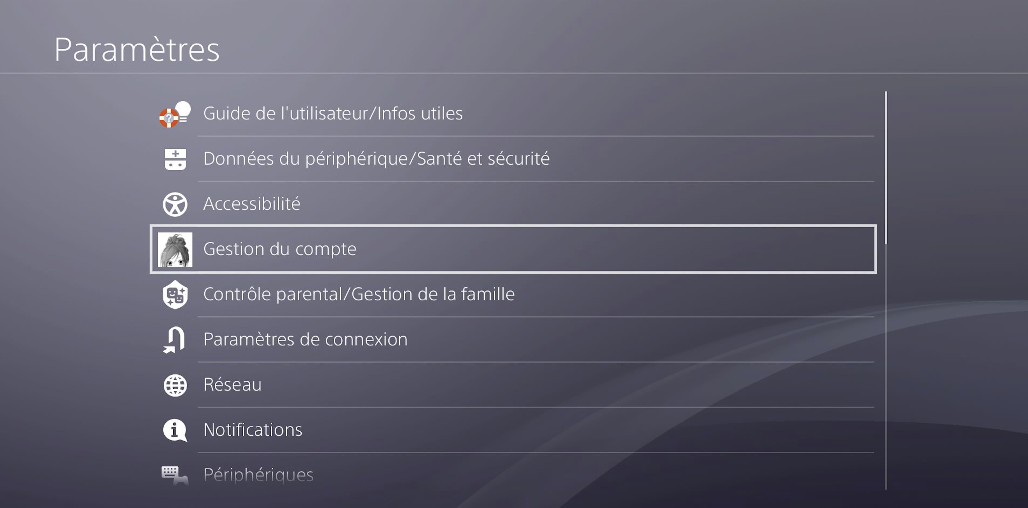 New settings