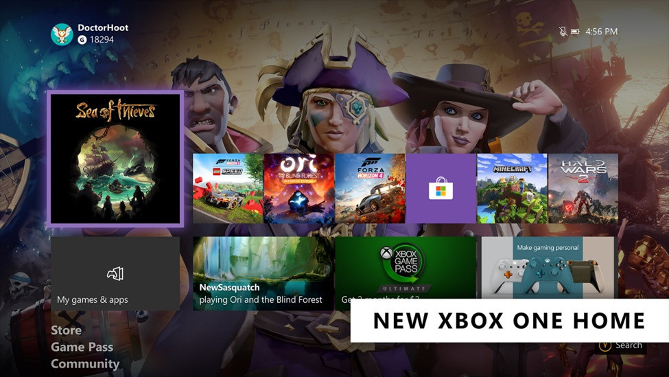 Xbox One Microsoft Presente La Nouvelle Interface D Accueil Introduite Avec La Derniere Mise A Jour Systeme Jvfrance