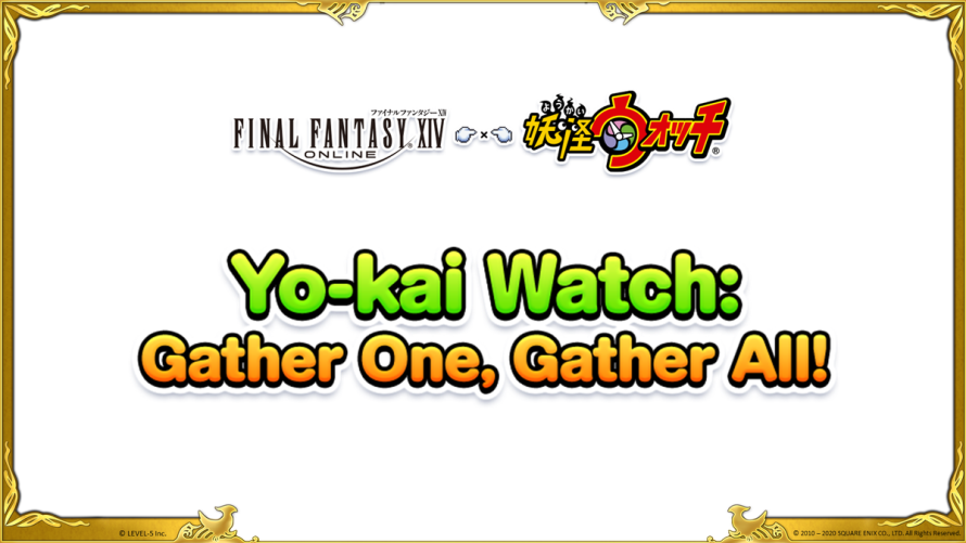 Final Fantasy XIV Online : Retour de l’évènement Yo-Kai Watch avec des montures, mascottes et armes inédites